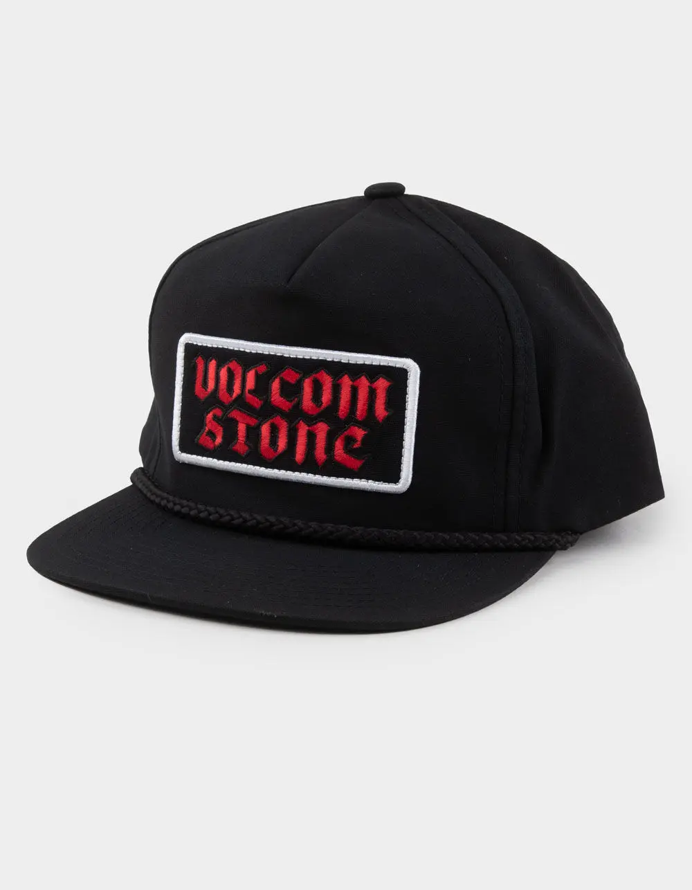 VOLCOM  Mens Heavy Tone 5 Panel Snapback Hat, Black