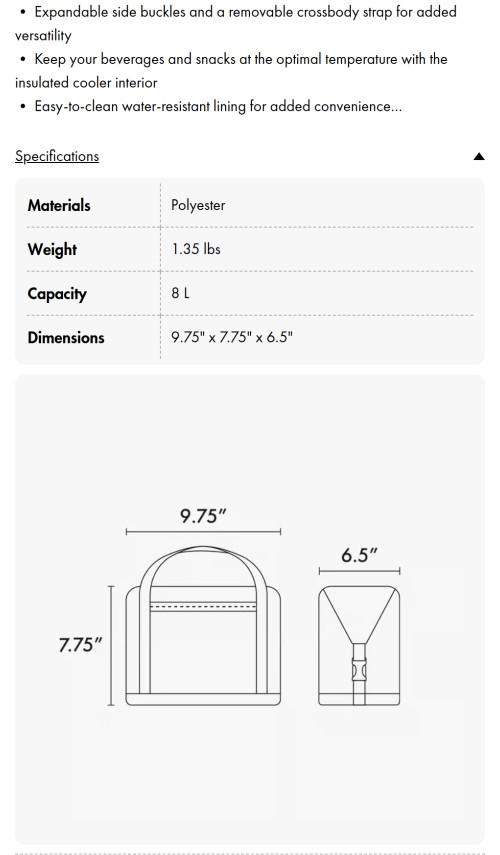 Insulated 8L Soft-Sided Cooler
