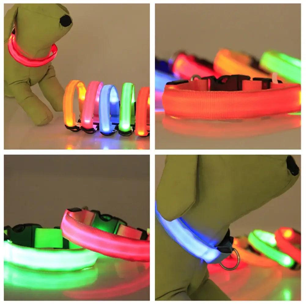 RoSide Safety Dog Collar Glowing Up Anti-Lost Pet Product for Small Dogs & Cats with Steady, Fast Flashing & Slow Flashing Modes and Colorful Options Adjustable Collar for Outings reflective cat pet travel small medium pull harness RoSide Safety Dog Collar Glowing Up Anti-Lost Pet Product for Small Dogs & Cats with Steady, Fast Flashing & Slow Flashing Modes and Colorful Options Adjustable Collar for Outings reflective cat pet travel small medium pull harness