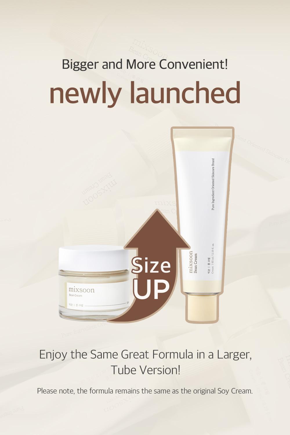 [mixsoon Official Shop] Bean Cream 2.19 fl.oz / 65ml - Intensive Facial Cream, Korean Moisturizer for Glass Skin
