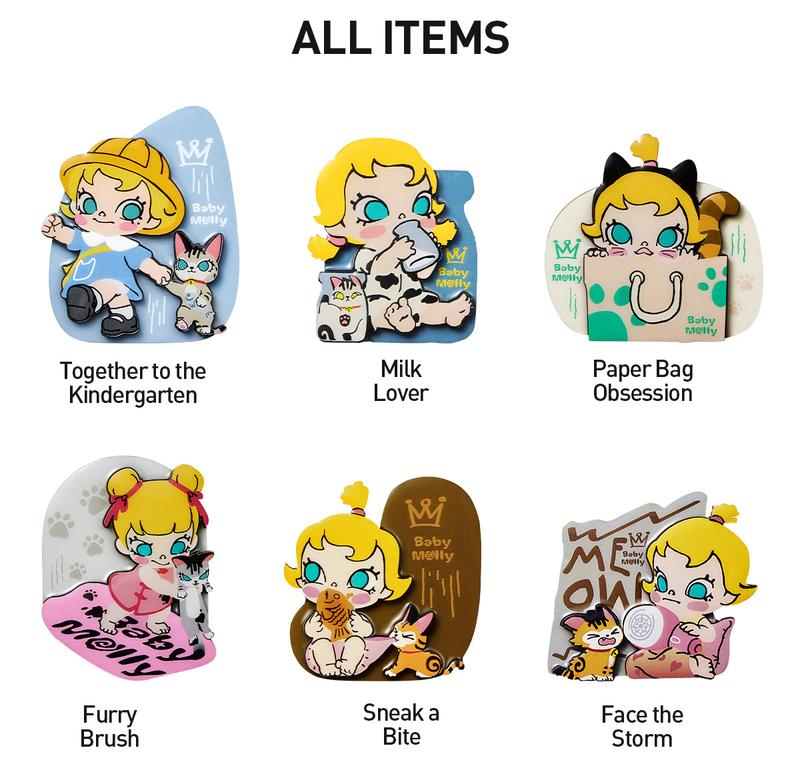 [Spanish] – Baby Molly & Baby Tabby Series – Imán para Nevera en Caja Sorpresa