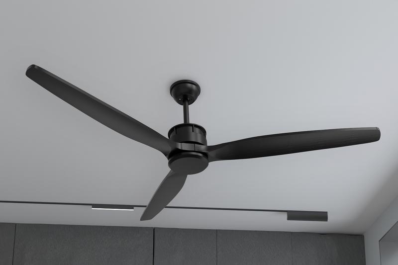 【No Lights】FUFU&GAGA Upgrade 65" Indoor 8-Blades Wood Ceiling Fan with Remote Control Appliances Device