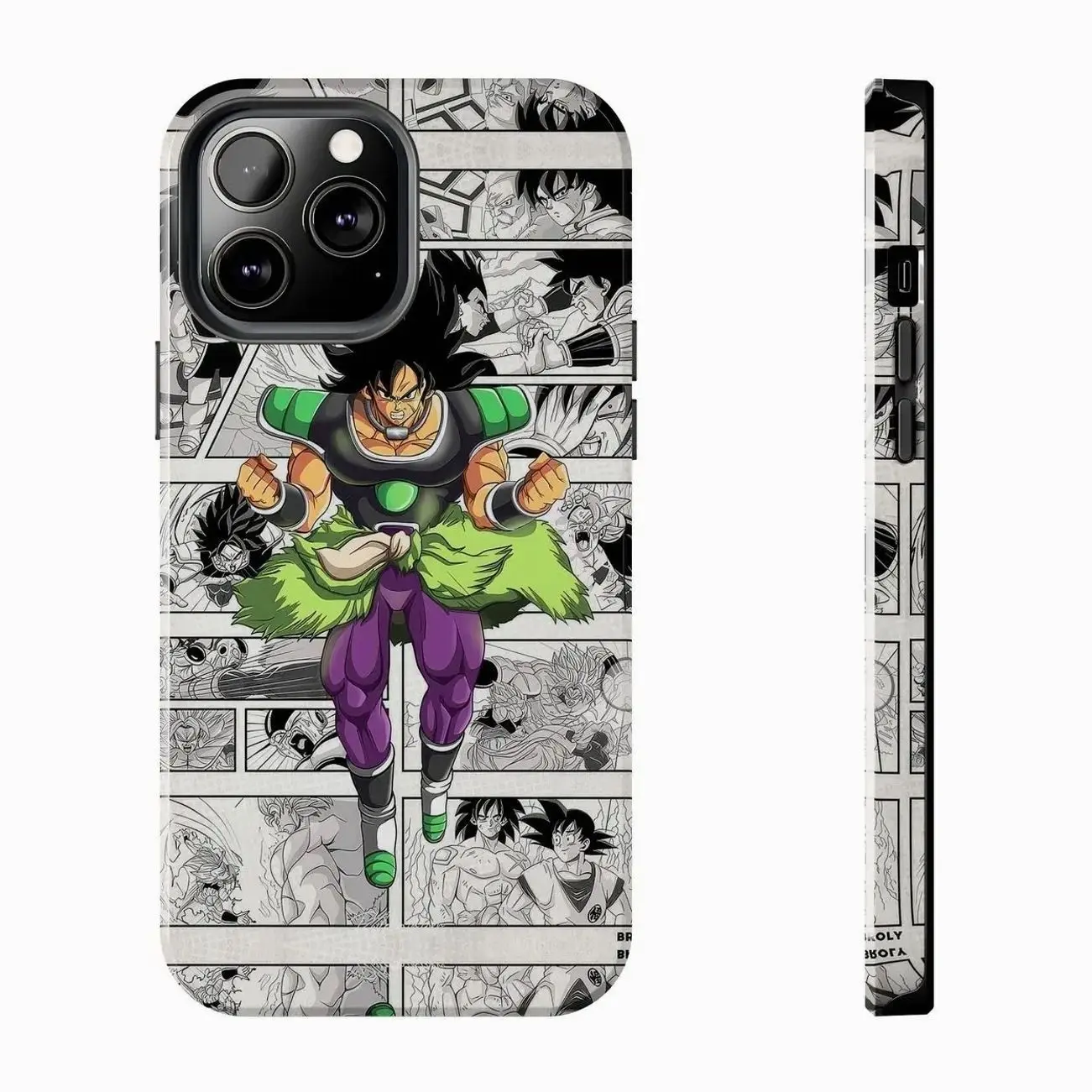 Broly Dragon Ball Super iPhone Case For iPhone 11/12/13/14/15 16 17 Pro Max. Compatible with iPhone 11, 12, 13, 14, 15, 11PM, 12PM, 13PM, 14PM, 15PM. W