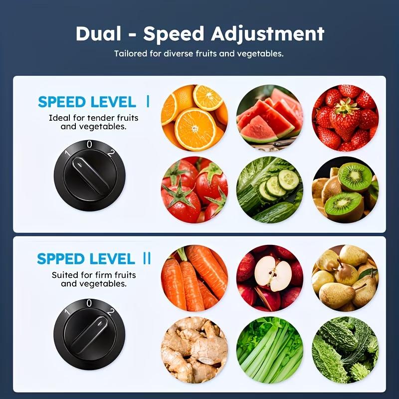 Electric Juicer Machine, 1000W Centrifugal Juicer Extractor with 2.6" Feed Chute, 2 Speeds Juice Maker for fruit carrot orange apple pomegranate Vegetable, Easy to Clean