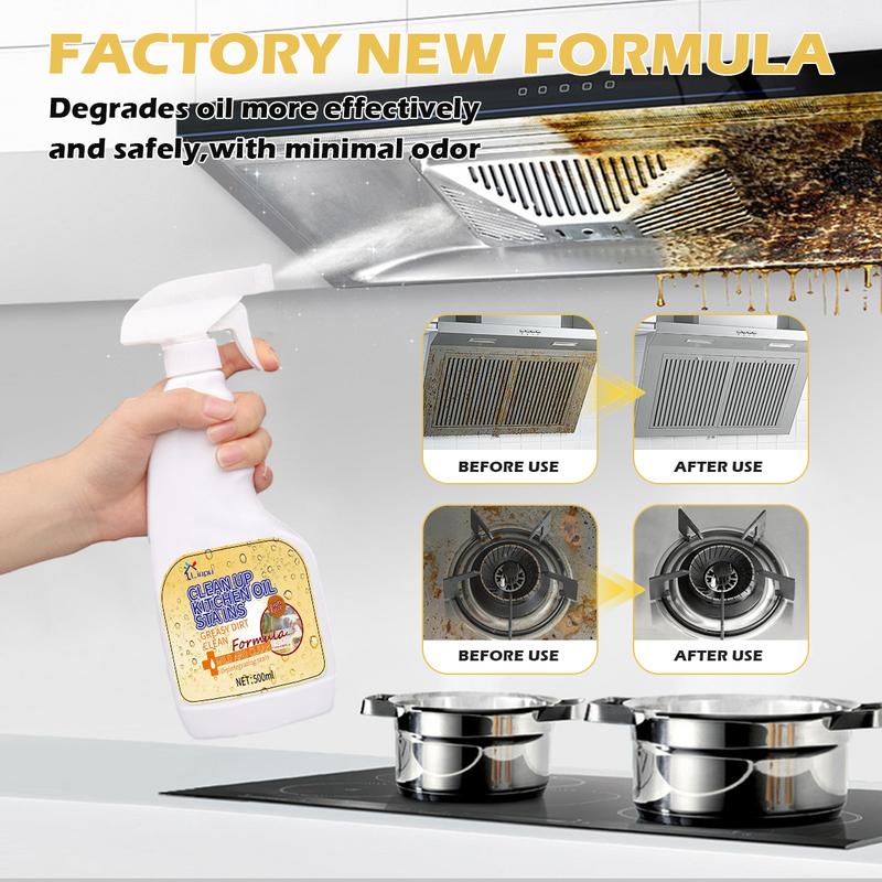 Liapu FlashClean Degreaser & Safe-Touch Cleaner – 3-Minute Spray for Kitchen, Oven, Stove, Range Hood & Family Surfaces.