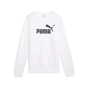 PUMA Womens Essentials No. 1 Logo Crew Neck Sweatshirt Casual - White