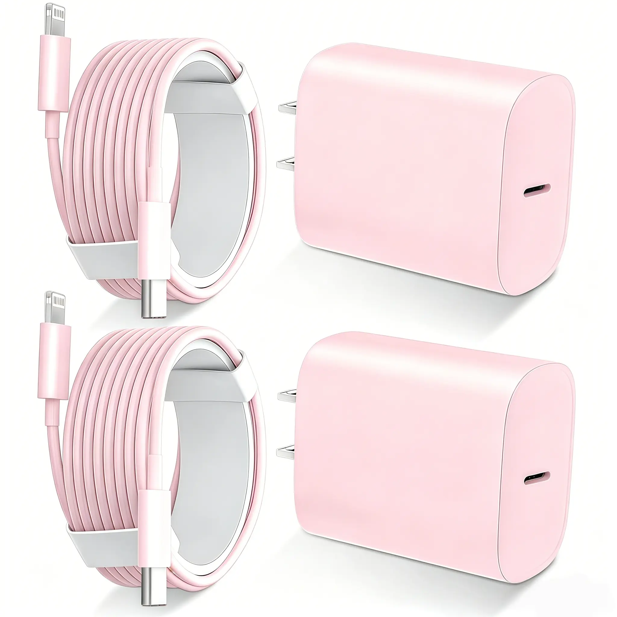 For iPhone 14 13 12 11 Fast Charger,10FT Long Fast Charging Lightning Cable with 20W USB C Charger Block for Phone 14/14 Pro Max/13/13 Pro Max/12/12 Pro Max/11/11Pro/XS/Max/XR/X Pink Cellphone