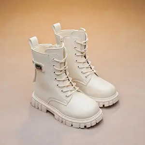 Girls' Mid-Calf Boots --On Zipper Closure, Soft TPR Sole, Round Toe, &, Casual & Stylish Fall/Winter, Perfect Daily Wear, Playtime, And Casual Outings, Boots Girls, Playtime Footwear, Durable Footwear