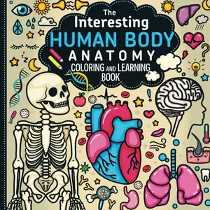 The Interesting Human Body Anatomy Coloring and Learning Book Paperback – January 6, 2025