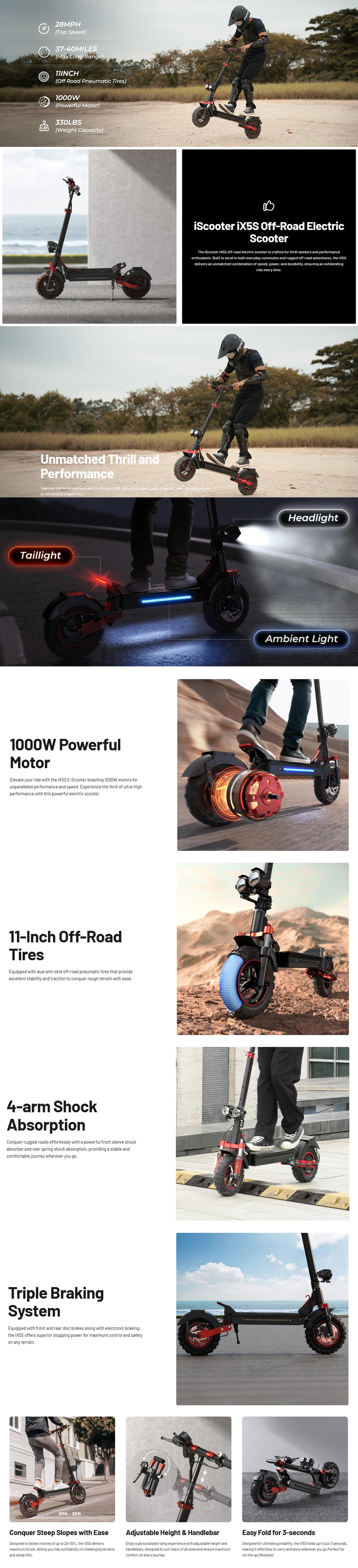 【Buy One Get One Free Storage Bag】X7P Electric Scooter, 2000W motor, 38 MPH Top Speed E Scooter & 50 Miles Long Range, 10" Offroad Pneumatic Tire Scooter for Adults with Turn Signals, Dual Braking Folding Electric Scooter, APP and Storage Bag