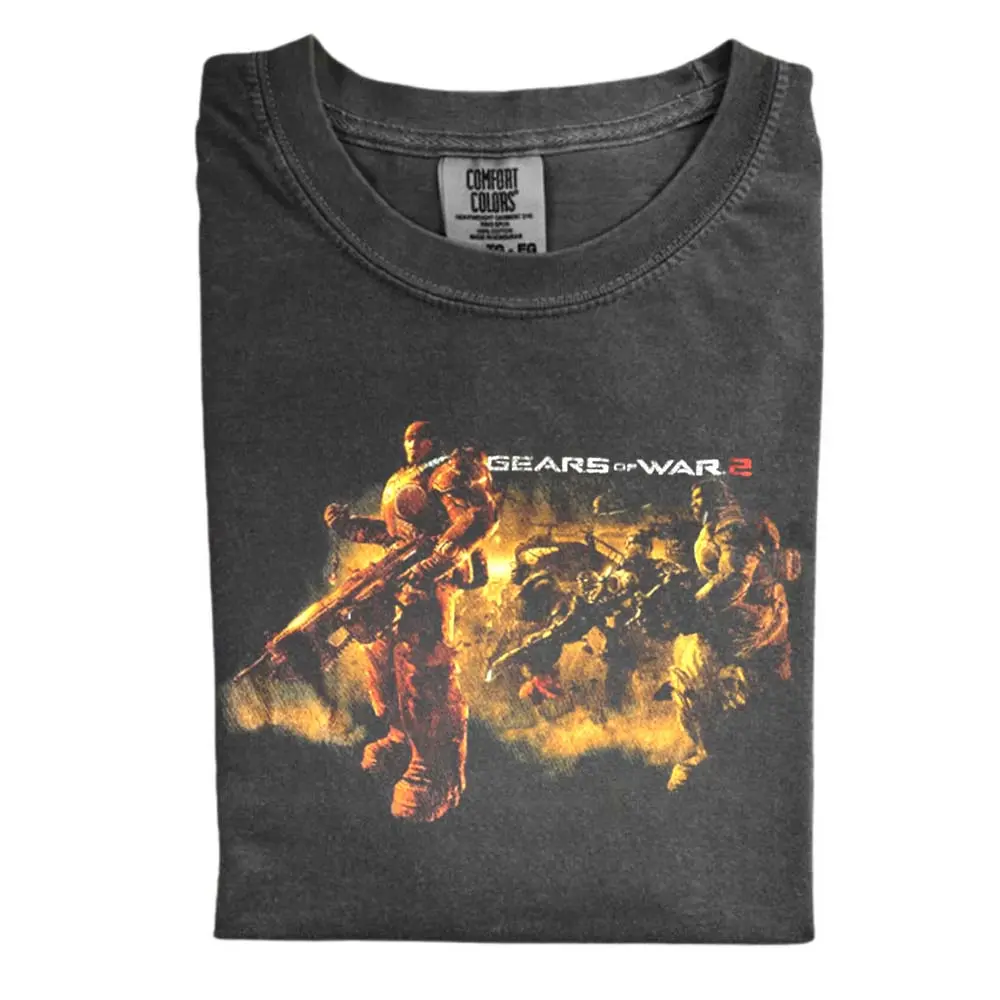 The Gears of War 2 Comfort Color Shirt, Vintage Classic Shooter Shirt, Gears of War Shirt, Gift for Men, Gift for Women, Crew Neck T-shirt, Trending T-shirt