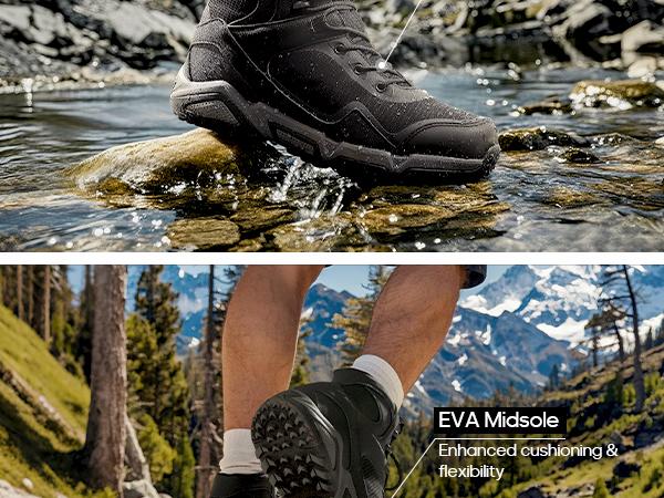 NORTIV8 Men's Waterproof Suede Hiking Boots Trail Outdoor Md Midsole Footwear NORTIV8 Men's Waterproof Suede Hiking Boots Trail Outdoor Md Midsole Footwear