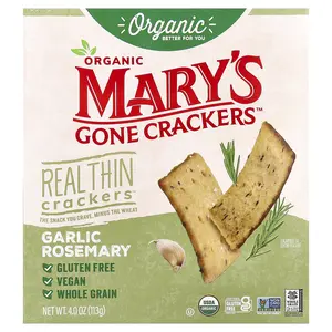 Mary's Gone Crackers Organic Real Thin Crackers™, Garlic Rosemary, 4 oz (113 g)