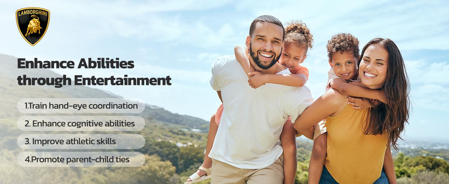 Dripex 12V Licensed Lamborghini Ride On Car, Scissor Door Electric Toys Car with Remote Control Bluetooth LED Light MP3 Player and Wide Seat for 3-6 Boys Girls