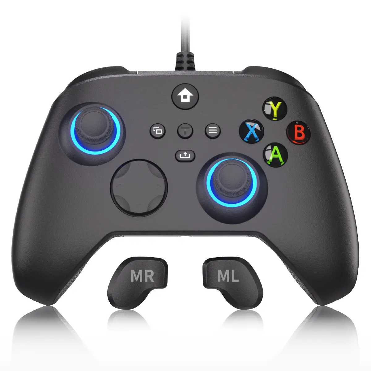 YUYIU Wired Controller for XBOX ONE | XBOX X/S and Steam PC – Linear Triggers, Macro & Turbo, RGB Backlight, Dual Shock, Audio Support, USB-C Plug & Play,back to school,back to school haul