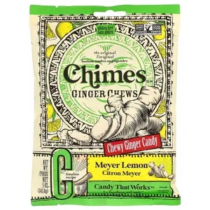 Chimes Ginger Chews, Meyer Lemon, 5 oz (141.8 g)