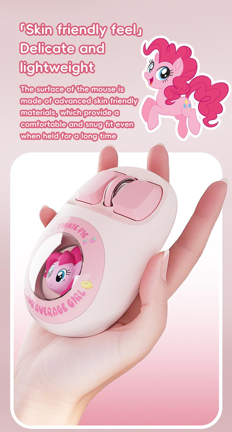 My Little Pony MLP GK01 & MS08 Combo Bluetooth Wireless Dual-mode Pink Silent Keyboard Mouse Set Ergonomic Office Girls Gift for Laptop & Tablet High-value Gaming Peripherals