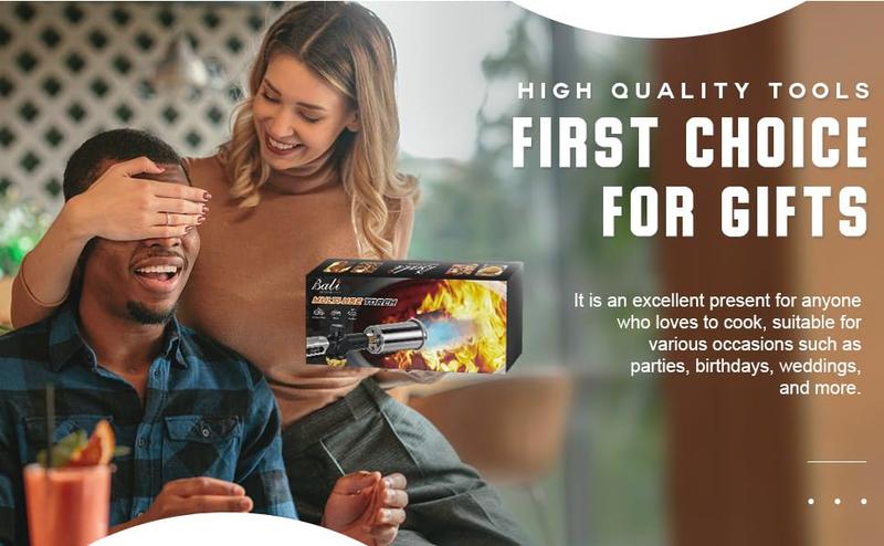 Bali Outdoors Propane Torch, Powerful Propane Kitchen Torch Head, Campfire Charcoal Starter (Propane Tank Not Included)