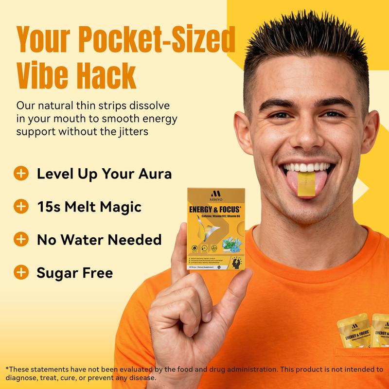 MiHiYo Focus Support Oral Strip, Zero Jitters, 0.08mm Thin, On-the-Go