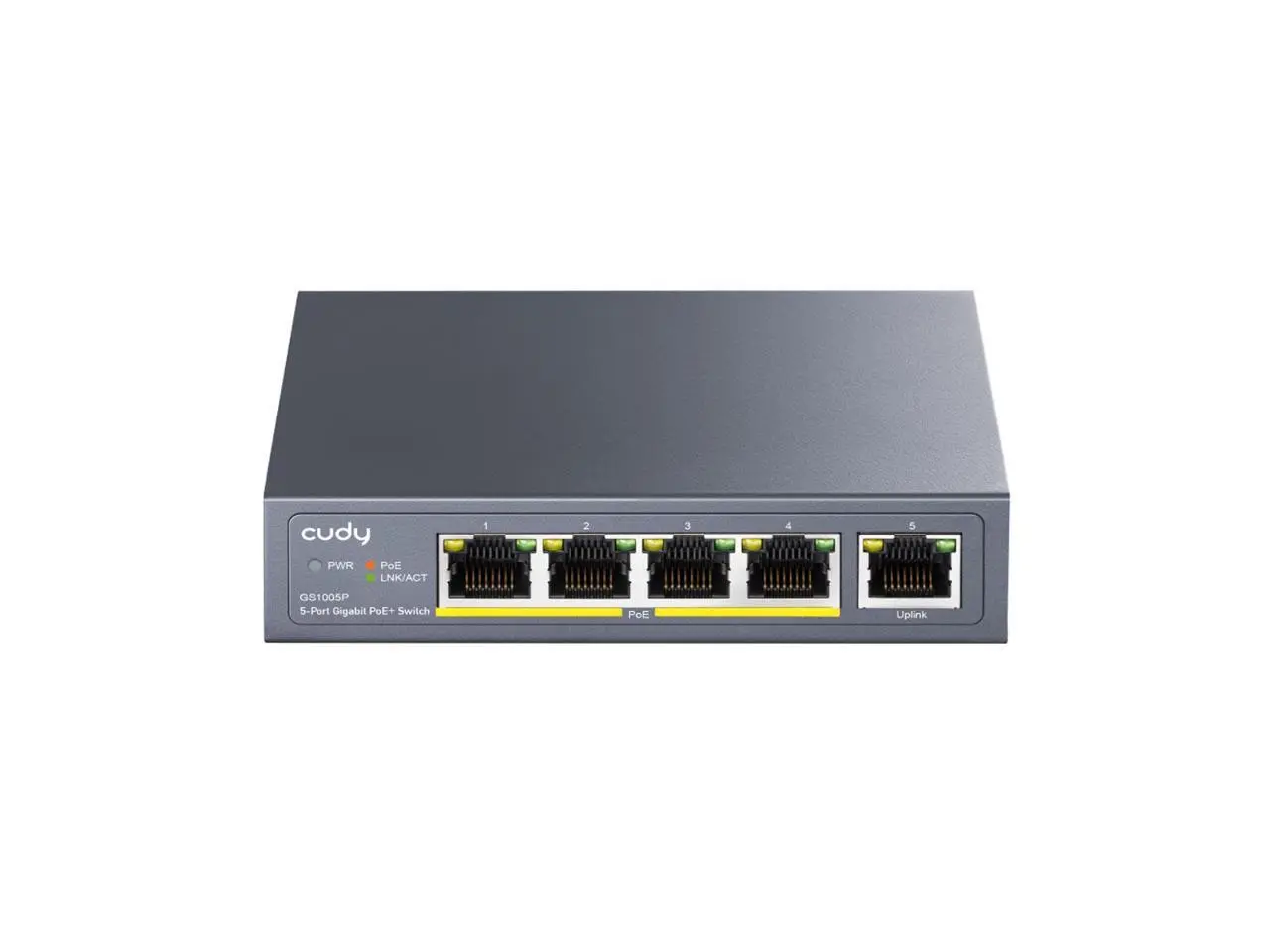 Cudy GS1005P 5-Port Gigabit POE+ Switch 60W PoE 5 10/100/1000Base-TX Ports