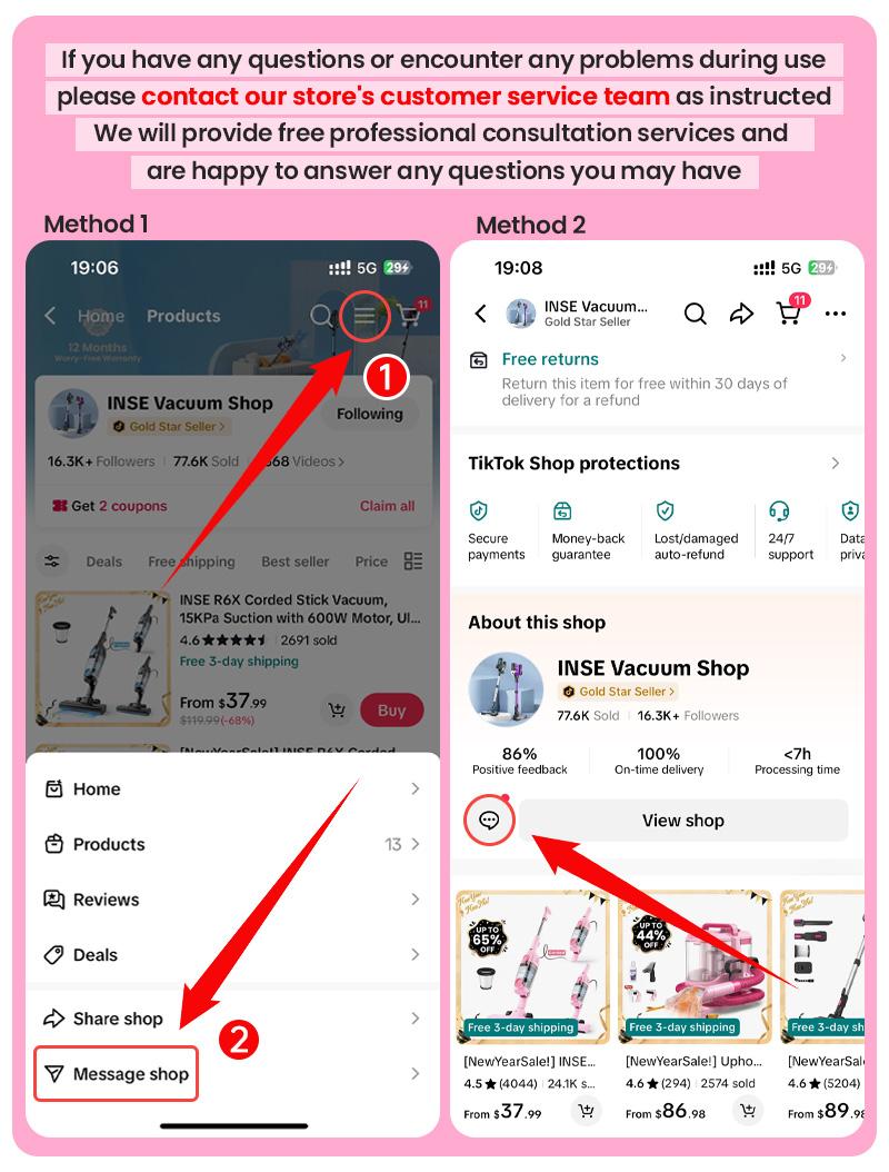 [Valentines'DaySale!] Upholstery Carpet Vacuum Cleaner, 18KPa Suction Spot Cleaning Machine for Pet Stains, Carpets, Sofa, Car Seats, Mattress, with 3 Multipurpose Cleaning Tools, 6'' Deep Cleaning Brush | Portable 3-in-1 Little Pink C9S