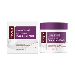 Purple Hair Mask 100g Neutralize The Yellow Tone of Hair After Dyeing Restore Shine Smooth Moisturizing Uv Suitable For Use On Dry and Frizzy Hair