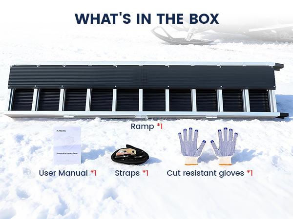 Aluminum Loading Ramp 77" x 54" Ultra-Wide, 1800LBS Capacity, Aluminum Tri-Fold Ramps with Ski Guides for Motorcycle/Dirt Bike/Trailer/ATV/UTV/Garden Tractor/Lawn Mower