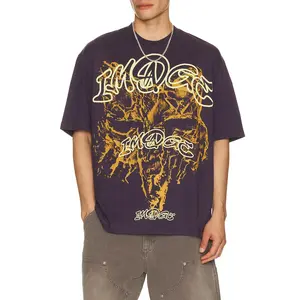 Fox Racing Image Print Midweight Tee in Plum Purple