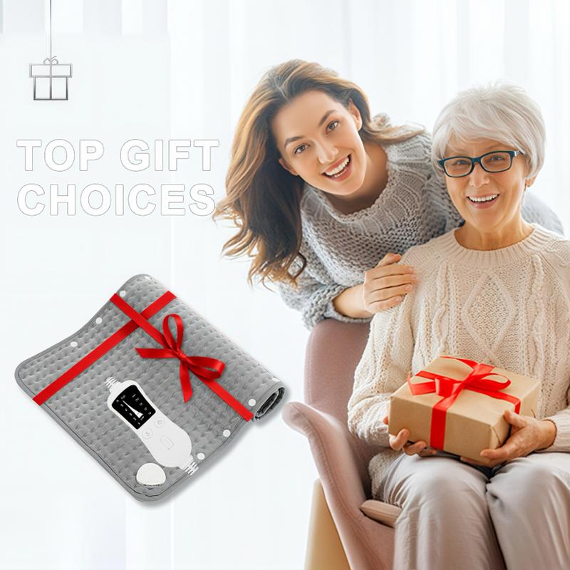 40"x20" Extra-Large xxl Heating Pad, Full Body Electric Heating Pad, Suitable for Back, Neck, Shoulders, Abdomen and Comfort During Women's Menstrual Period, Quickly Heats Up to 131°F, 6 Heat Levels, 4 Timers-Machine Wash, Christmas Gift, Dad, Mom,