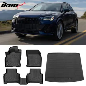 3D Molded Black All Weather Floor Mats Trunk Mat for Audi Q3 2019-2025 TPE