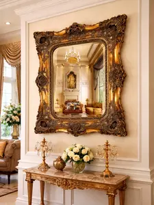 Luxurious Hand-Painted Ornate Mirror