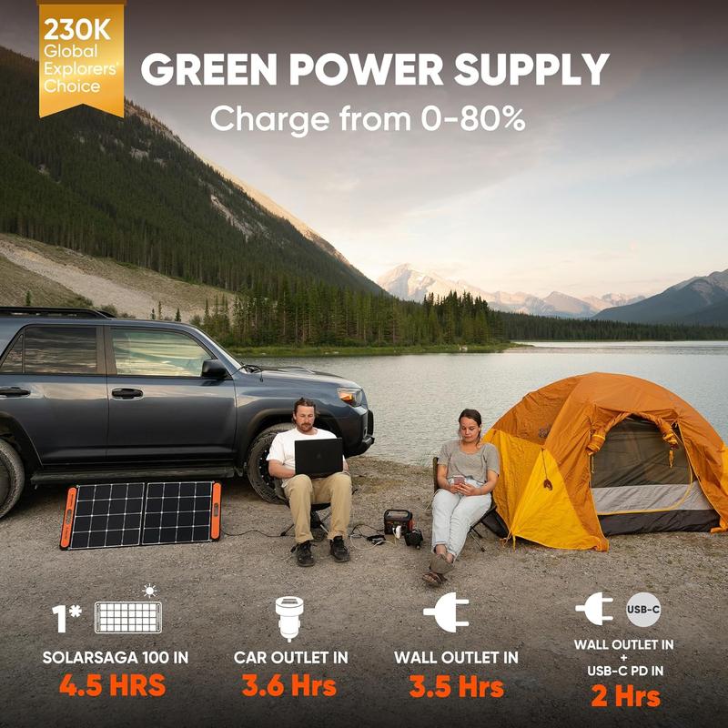 Jackery Portable Power Station Explorer 300 For Winter Travel black friday deal, 293Wh Backup Lithium Battery, 110V/300W Pure Sine Wave AC Outlet, Solar Generator (Solar Panel Not Included) for Outdoors Camping Travel Hunting Blackout power portable solar Jackery Portable Power Station Explorer 300 For Winter Travel black friday deal, 293Wh Backup Lithium Battery, 110V/300W Pure Sine Wave AC Outlet, Solar Generator (Solar Panel Not Included) for Outdoors Camping Travel Hunting Blackout power portable solar