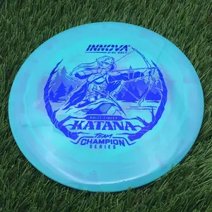 Innova Transitional Star Katana with Holly Finley Team Champion Tour Series 2026 Stamp - 170.9g - Turquoise Purple