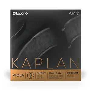 D'Addario Kaplan Amo Viola D String, Short Scale, Medium Tension