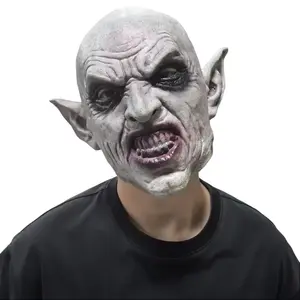 The Nosferatu Mask Grey Vampire Mask Halloween Vampire Teeth Latex Mask Adult One Size Latex Costume Mask