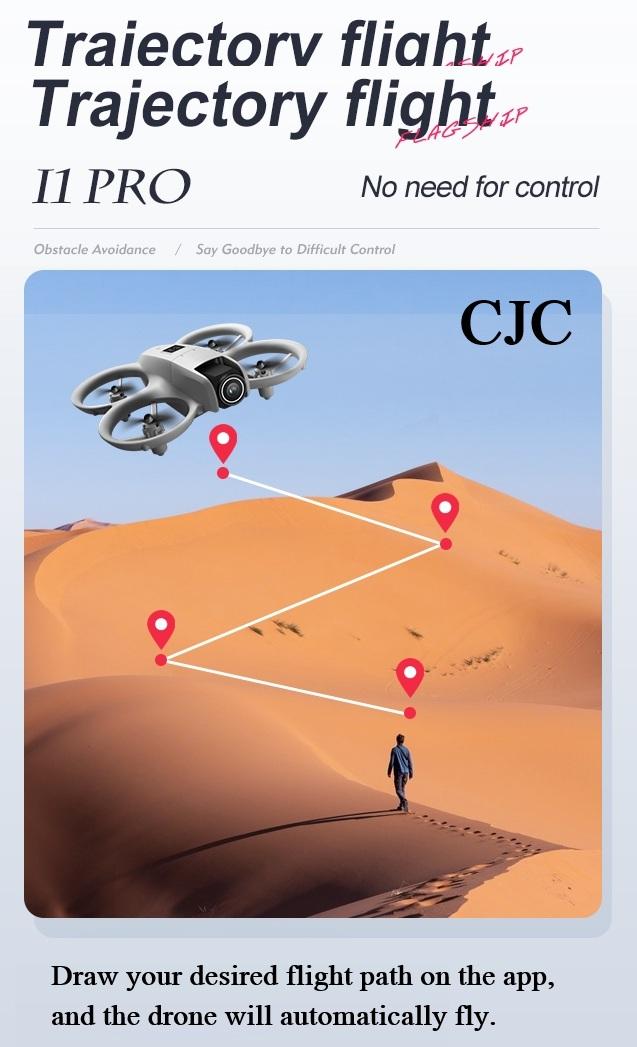 CJC i1 PRO Mini Drone for Kids & Adults - HD Dual Camera, Obstacle Avoidance, 360° Flip, 10min Flight Time, Perfect for Novices Over 4 Years Old, Christmas Gift stable hover