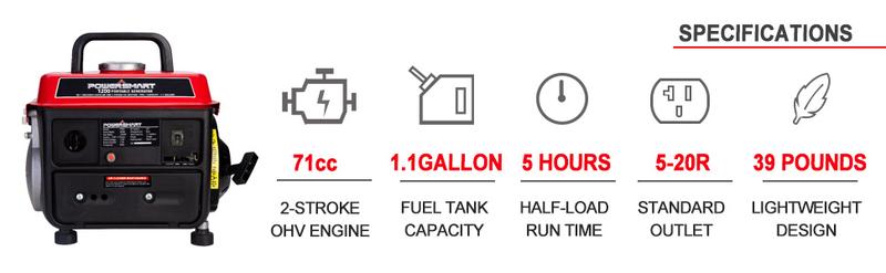 (Storm-Ready)PowerSmart 1200-Watt Portable Generator with Super Quiet, Ultralight for Camping (PS50), generators for house power, fuse machine (Storm-Ready)PowerSmart 1200-Watt Portable Generator with Super Quiet, Ultralight for Camping (PS50), generators for house power, fuse machine