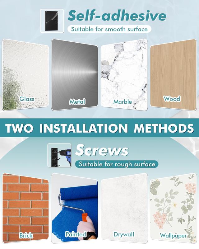 Baseball Cap Organizer 2-Pack Wall-Mounted Hat Rack Hook Holds Up to 18 Hats Multi-Layer Storage Adjustable Self-Adhesive or Screw Installation Valentine Gift  valentines gift for bf home