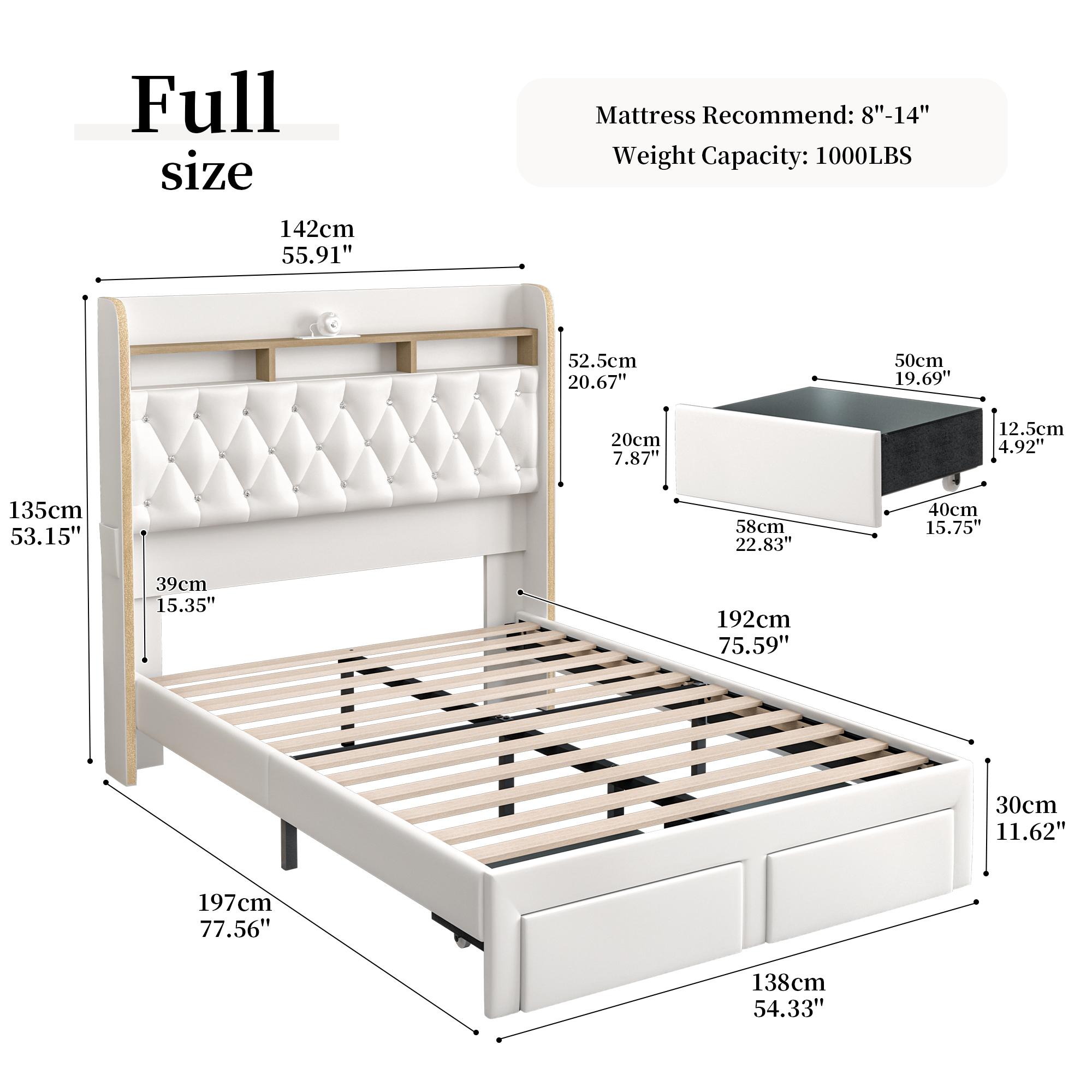 Queen LED Bed Frame with Storage Drawers Upholstered Platform Bed Galaxy Star Projector Charging Station Speaker Aurora Bedframe 2-Tier Storage Headboard Noise-Free PU Leather Velvet Funky Bedroom Furniture Queen LED Bed Frame with Storage Drawers Upholstered Platform Bed Galaxy Star Projector Charging Station Speaker Aurora Bedframe 2-Tier Storage Headboard Noise-Free PU Leather Velvet Funky Bedroom Furniture