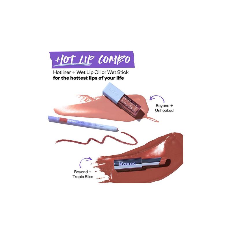 Kosas Hotliner Hyaluronic Acid Plumping Lip Liner in Beyond