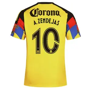 Club America 2025-26 Zendejas #10 Home Jersey Men's Soccer Jersey 3D All Over Print Short Sleeve Soccer Jersey, Summer Sports Outfits, Gift For Him