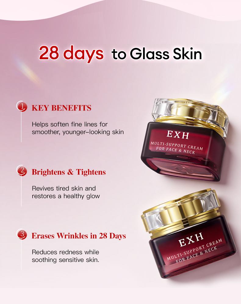EXH Neck & Face Lifting Cream – Reduces Wrinkles, Firms Sagging Skin, and Restores Elasticity-B3