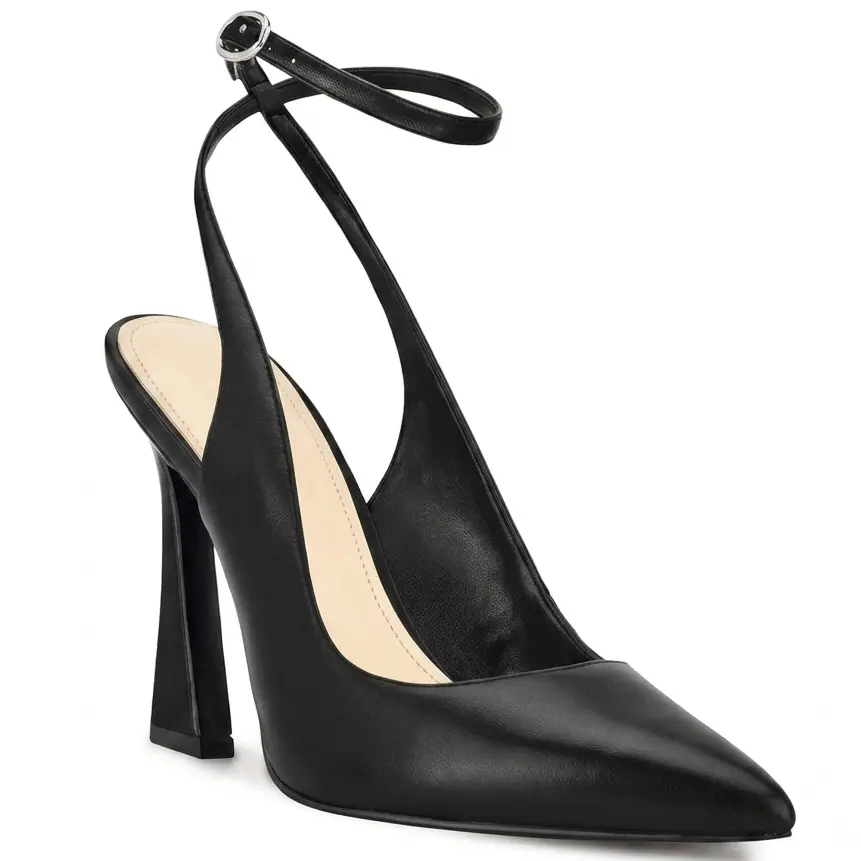Coutgo Womens Closed Toe Ankle Strap Heels Pointed Toe Pumps Shoes Slingback High Heel Wedding Dress Shoes tiktokshopbacktoschool