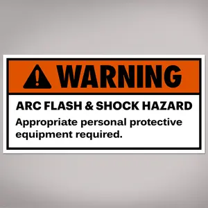 Avery Arc Flash/Shock Warning Labels, Waterproof, UV Resistant, Preprinted, 2" x 4", 250 Warning Decal Labels