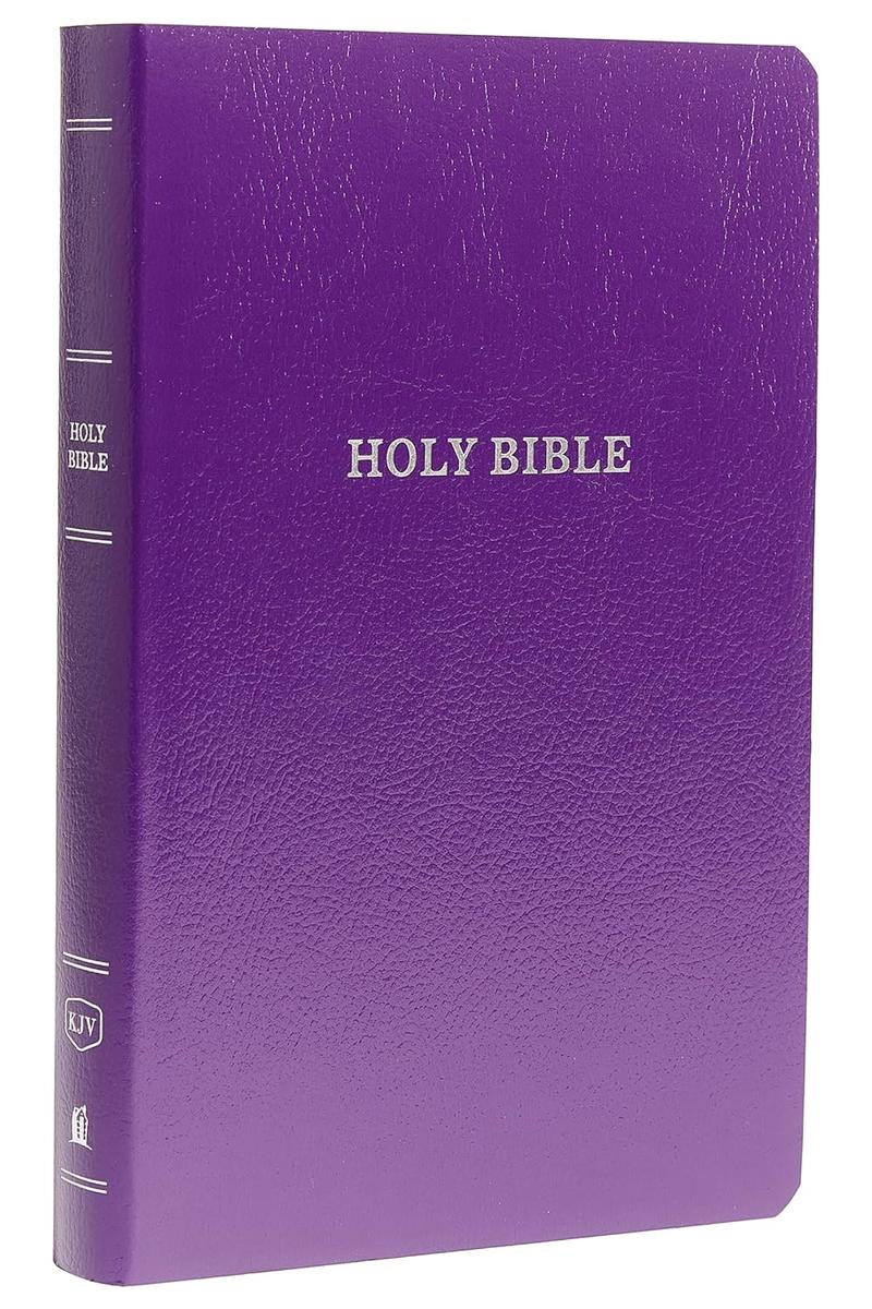 KJV Holy Bible: Gift and Award, Purple Leather-Look, Red Letter, Comfort Print: King James Version- Imitation Leather
