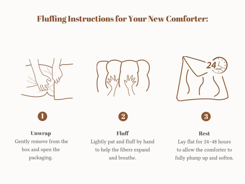 【BEDLORE】Wave Quilted Comforter Duvet Insert, Soft Down Alternative with Corner Tabs, All-Season Comforter, Machine Washable for Bedroom Use