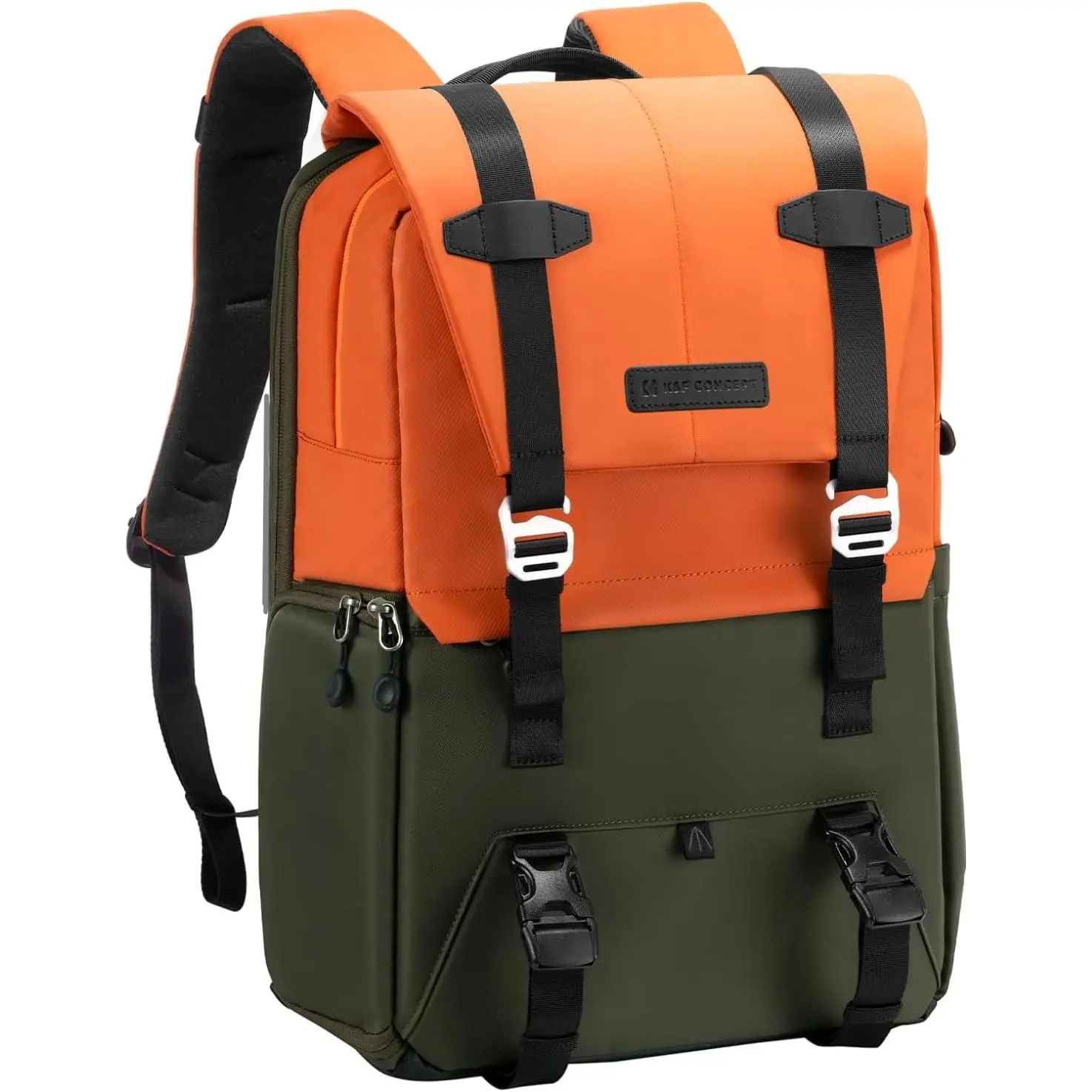 K&F CONCEPT Camera Backpack, Camera Bags for Photographers Large Capacity Camera Case with Raincover,15-15.6 Inch Laptop Compartment Compatible for Canon/Nikon/Sony/DJI Mavic Drone(Backpack 20L), Aesthetic, Tripod, Flash, Phone
