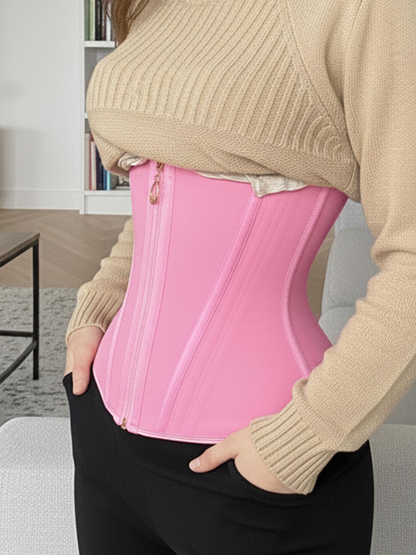 Women's sports belt, pure natural latex corset waist seal, suitable for daily yoga waist slimming, body shaping, body slimming and belly-tightening Columbia belt Shapewear Womenswear SpringStatements Black waist trainers faja faja body shaper fajas