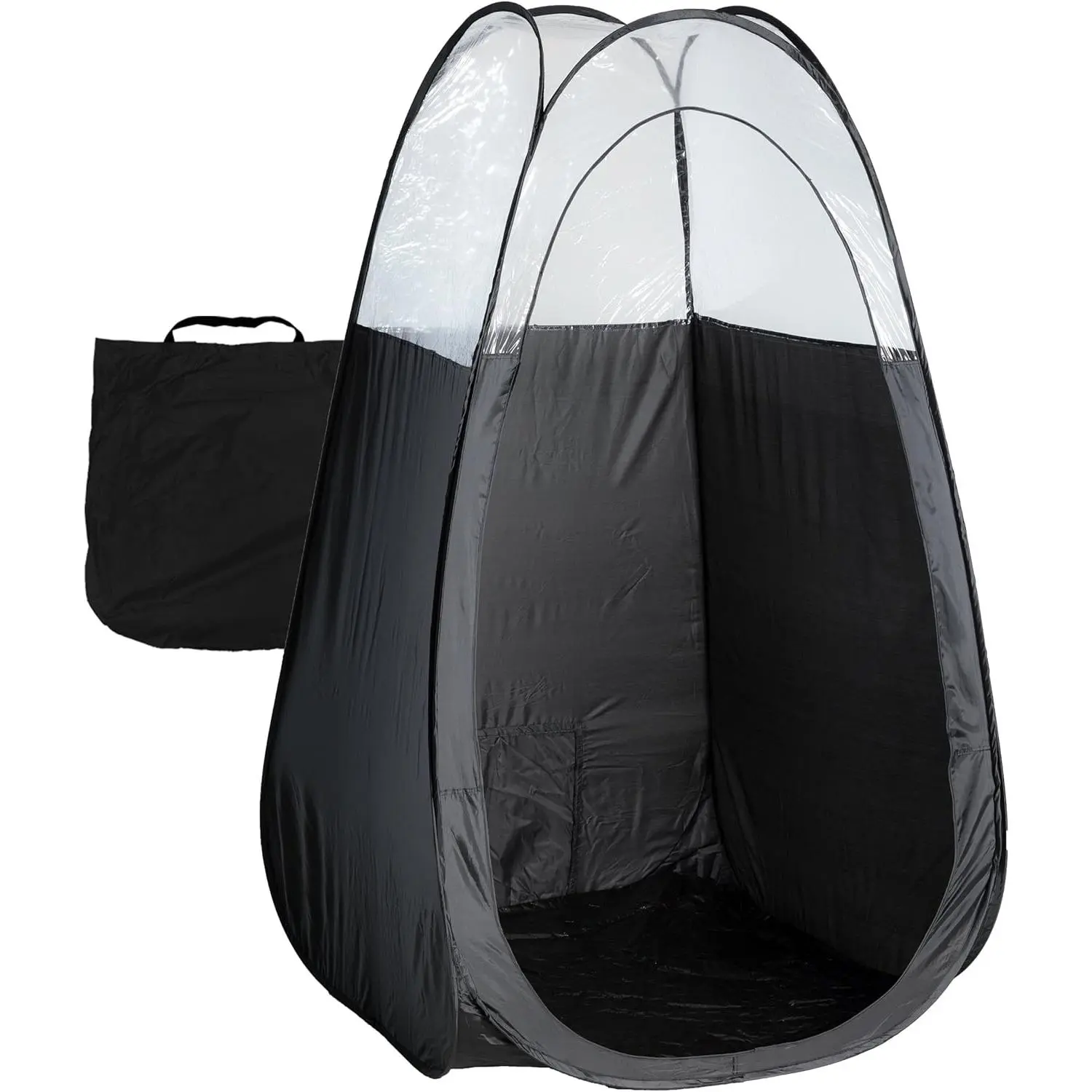 Black Spray Tan Tent - Pop Up Portable Self Tanning Booth with Carry Bag  Floor and Extraction Fan Opening - less Spray Tan Backdrop, 6-Foot Door, 7.25Ft X 4Ft X 4.5Ft