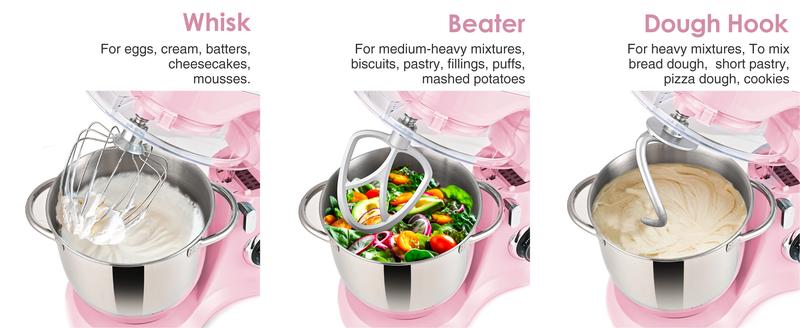 KITCHEN IN THE BOX Stand Mixer 4.5QT & 5QT | 10-Speed Electric Food Mixer for Baking & Cooking | Includes Whisk, Dough Hook & Beater | Durable & Powerful | Kitchenware & Home Appliances